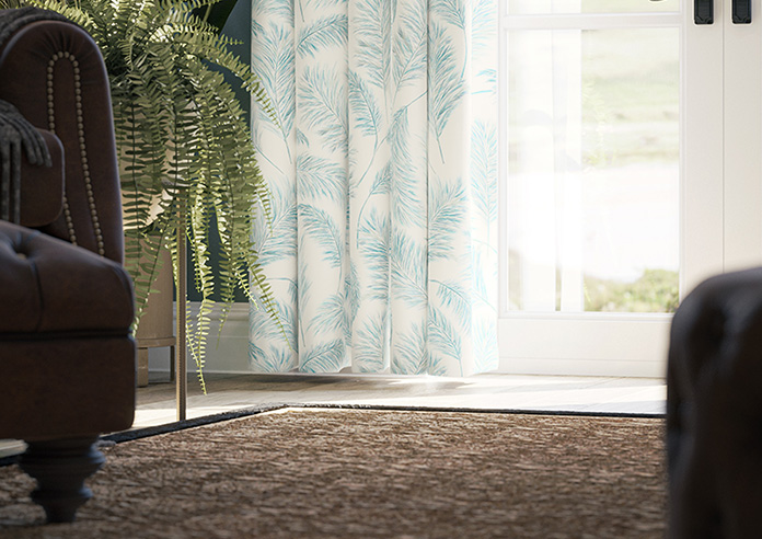Pampas Grass, Blue Topaz - Made to Measure Curtain - Image 5